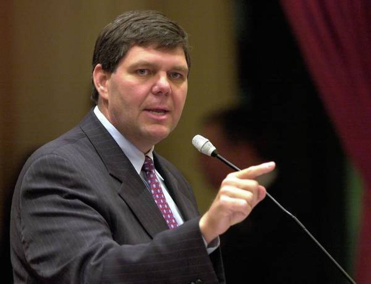Jim Brulte, shown in 2003 when he was Senate minority leader, is expected to be named chairman of the California Republican Party.
