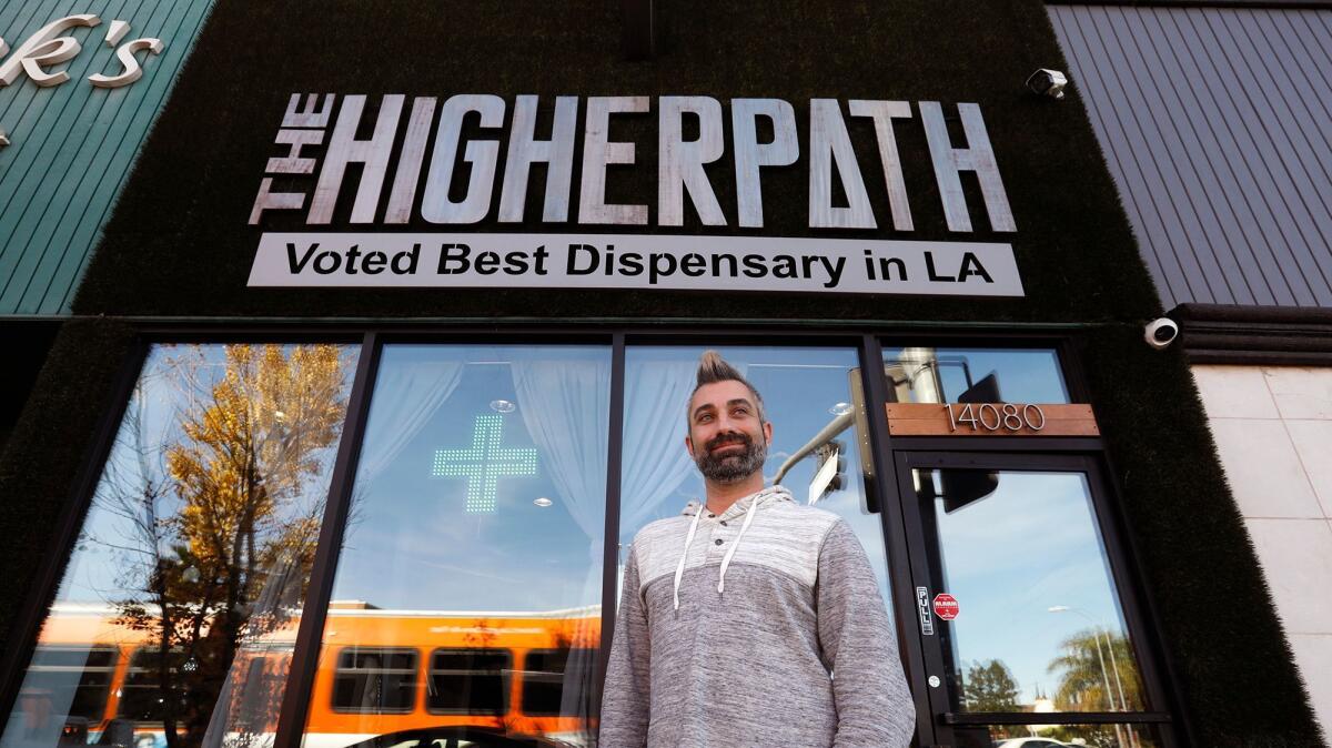 Jerred Kiloh plans to shut down his Sherman Oaks marijuana dispensary in January because Los Angeles has not yet issued city licenses for pot shops.
