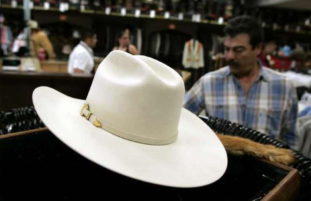 The Stetson, shown in a file photo, was the top-searched hat brand of the past year, according to Yahoo.