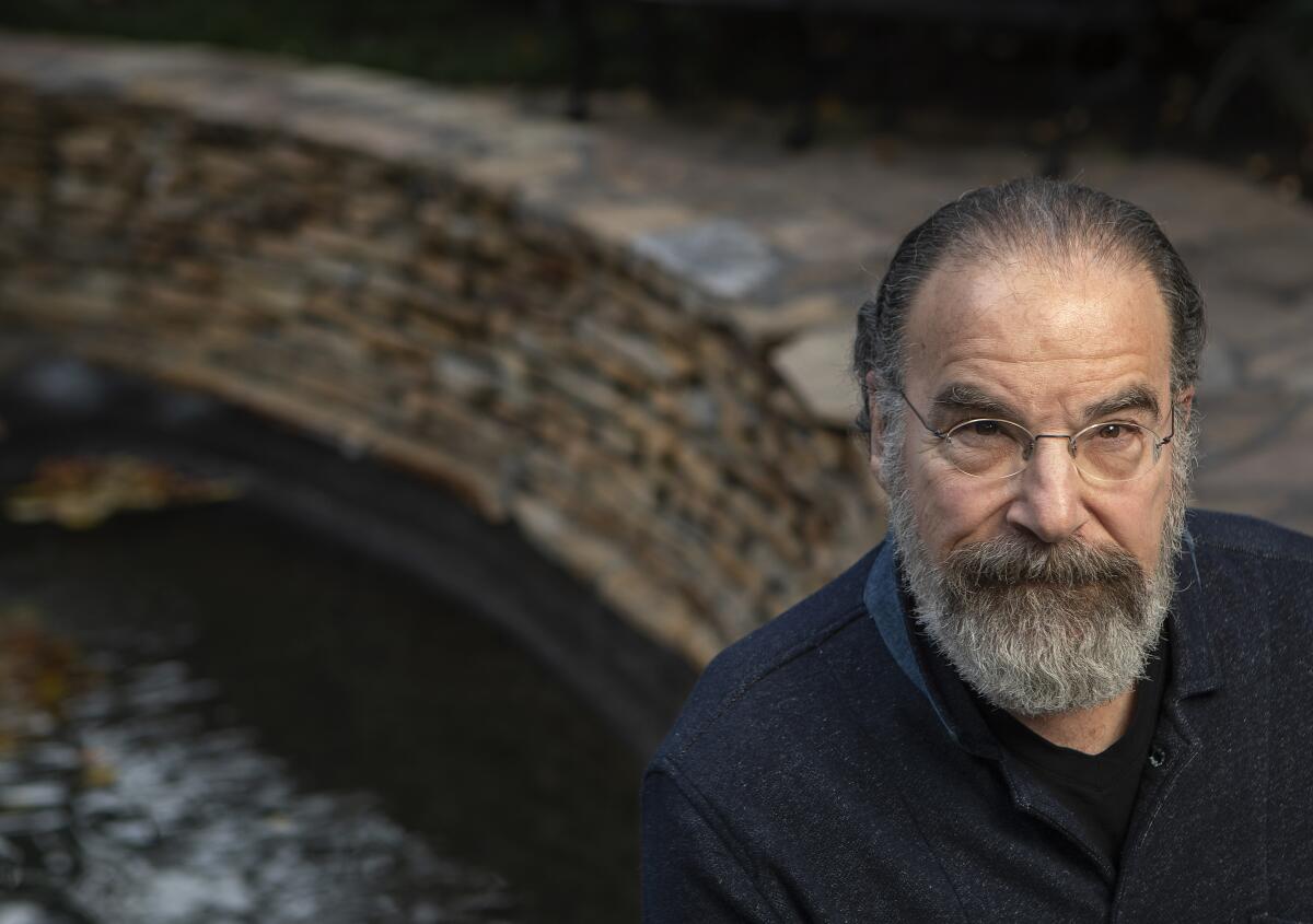 Mandy Patinkin, photographed on the grounds of the Langham Huntington Hotel in Pasadena, plays veteran intelligence officer Saul Berenson in “Homeland.”