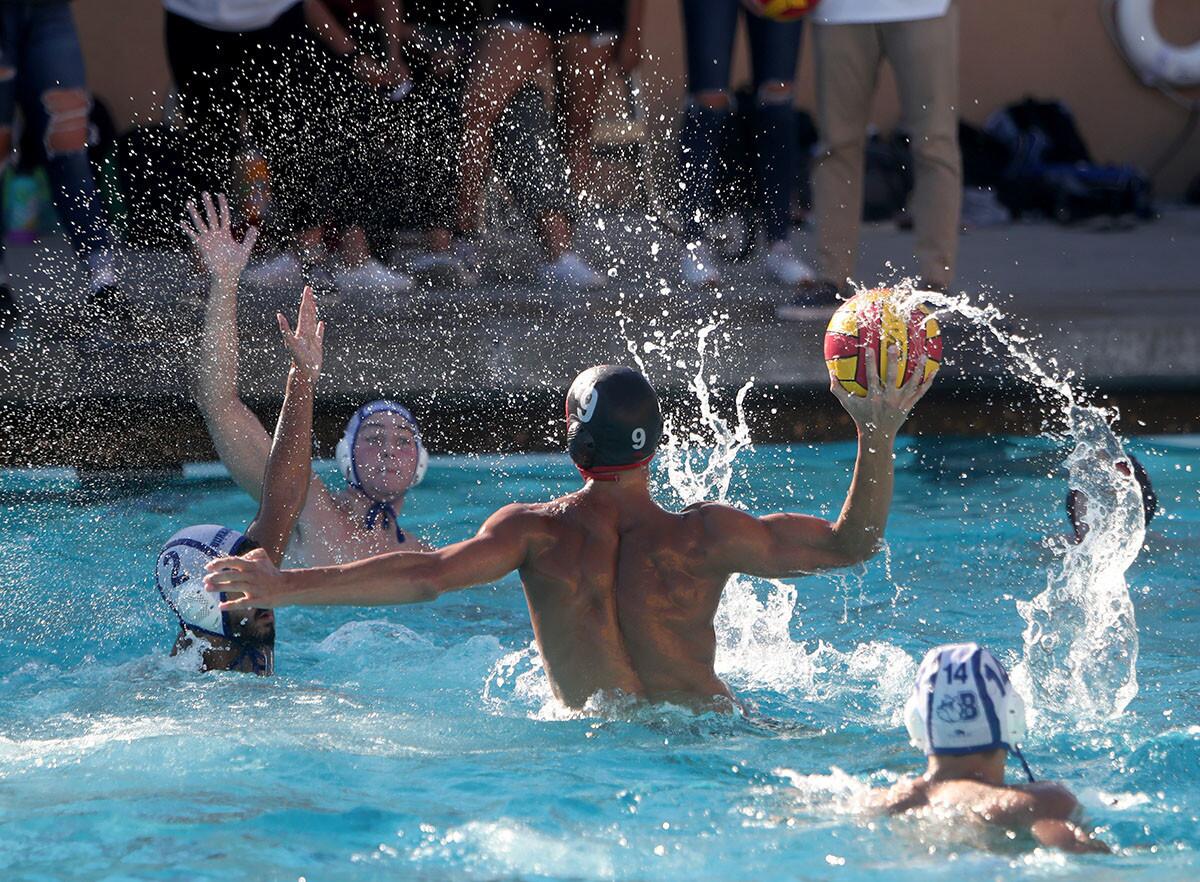 Photo Gallery: Burroughs High boys water polo vs Burbank High