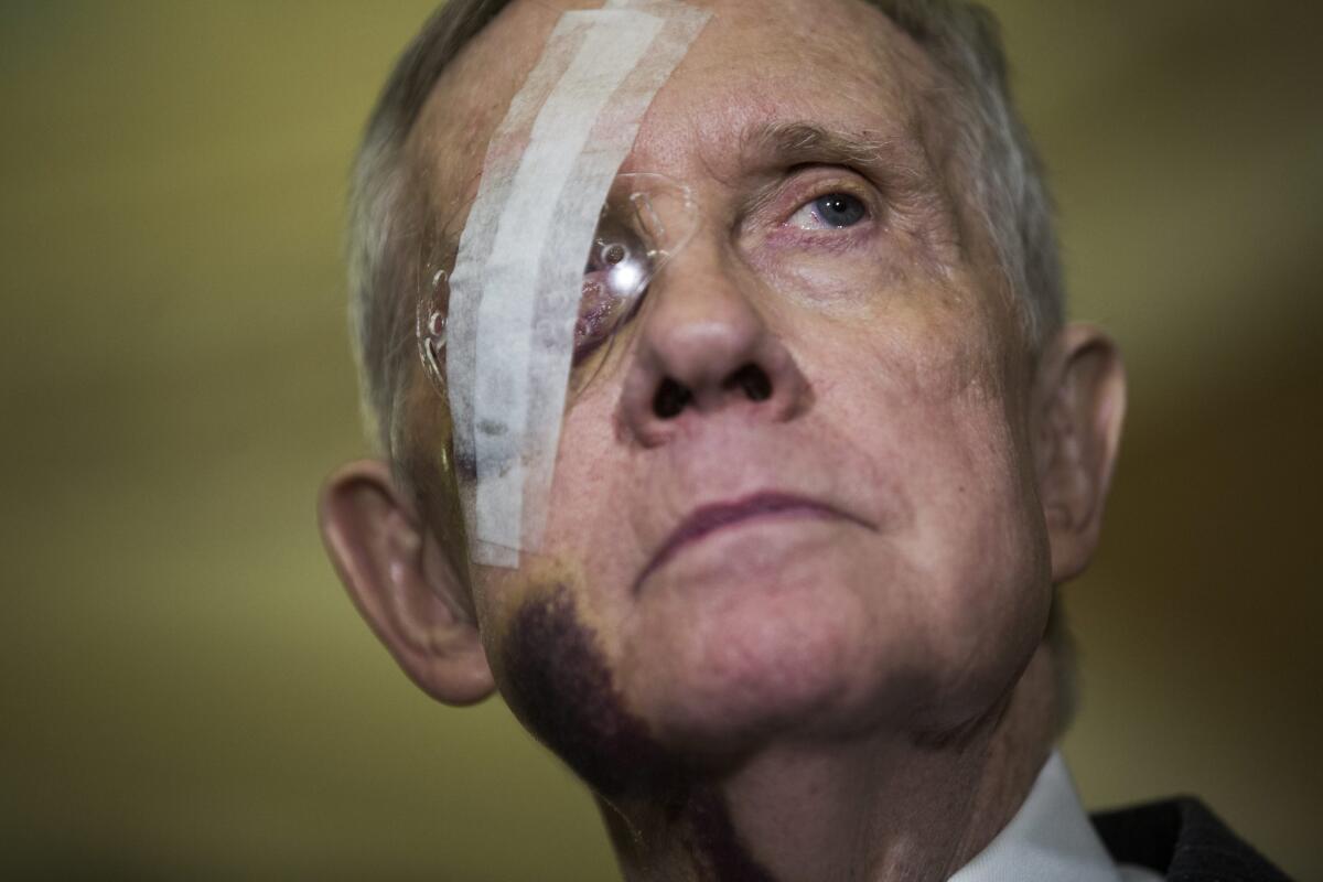 Serious injuries suffered while exercising have called into question Senate Democratic Leader Harry Reid's intentions to run again in 2016, despite his repeated statements that he plans to seek a sixth term.