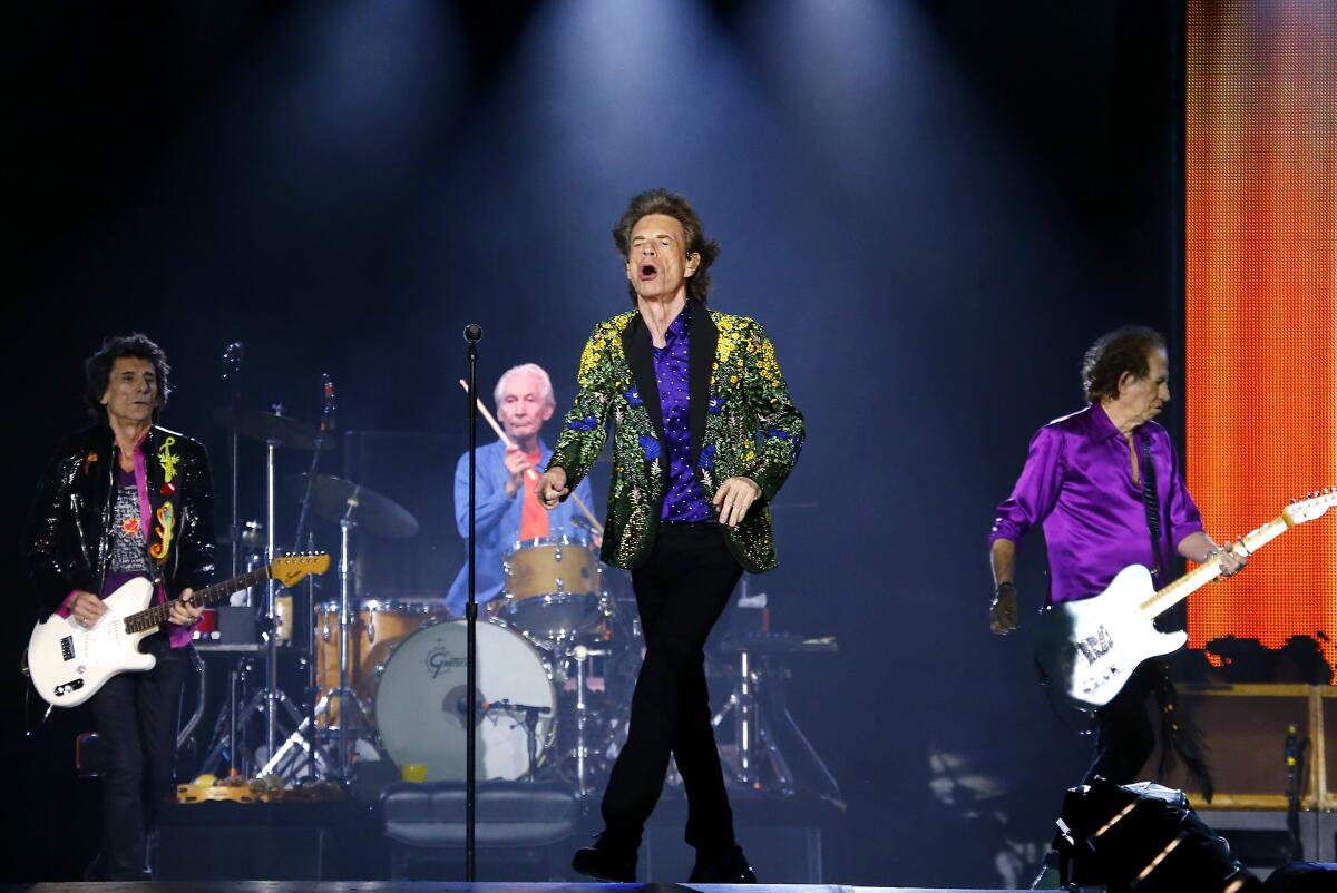 Rolling Stones review – a funky, heavy first show without Charlie Watts, The Rolling Stones