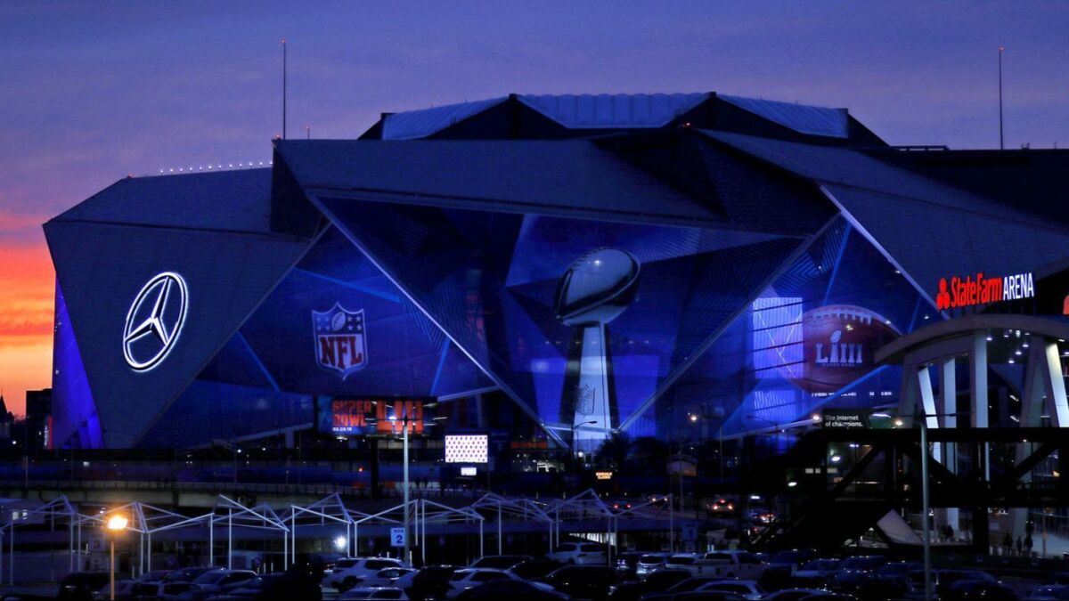 Atlanta's Mercedes-Benz Stadium will host Super Bowl LIII between the Rams and the New England Patriots.