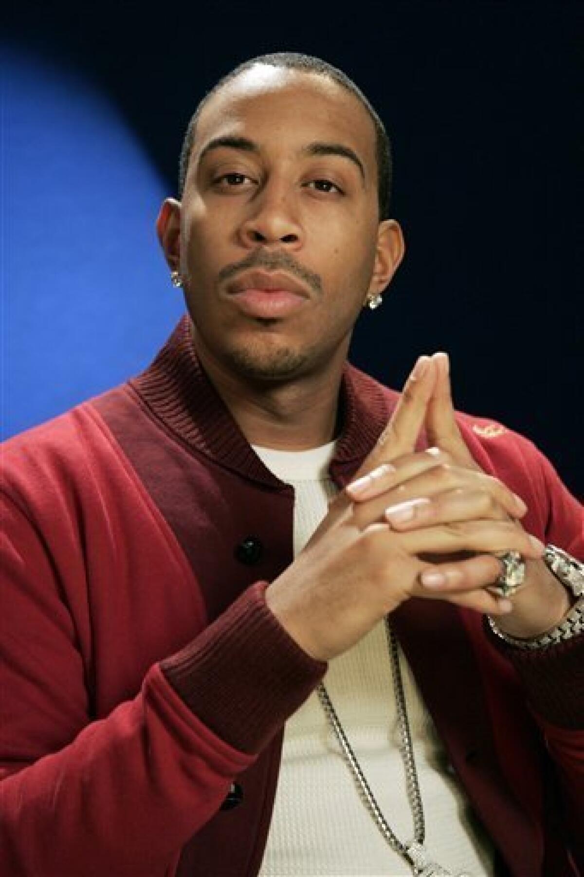 Recording artist Ludacris poses for a portrait in New York, Wednesday, March 10, 2010. (AP Photo/Jeff Christensen)