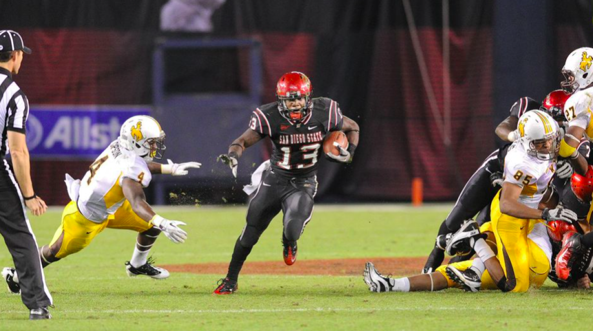 Ronnie Hillman, who played at San Diego State during the 2010-11 season, ranks fifth on SDSU's career rushing list.
