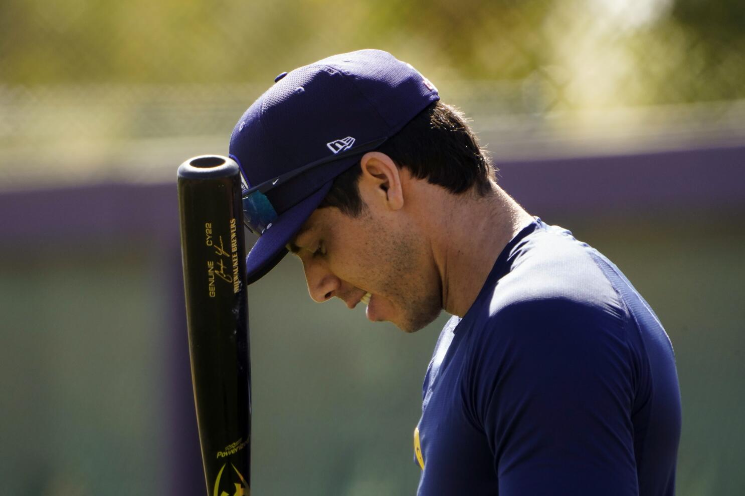 Christian Yelich 2018 Major League Baseball Workout Day