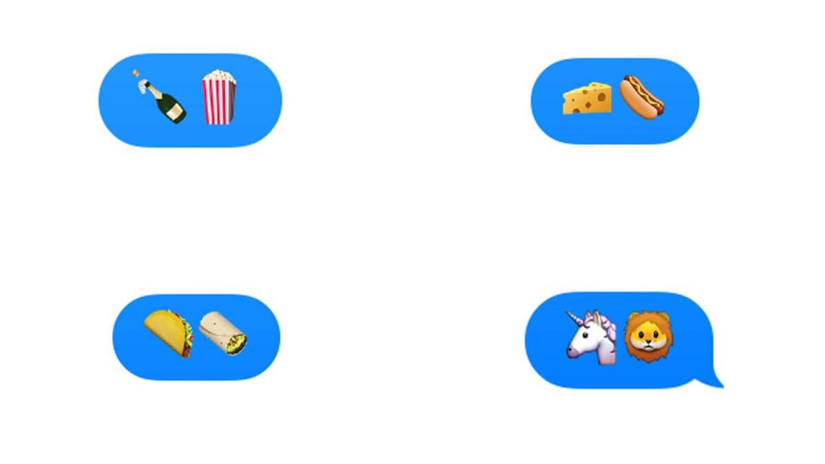 A few of the new emojis included in the Apple iOS 9.1 update.