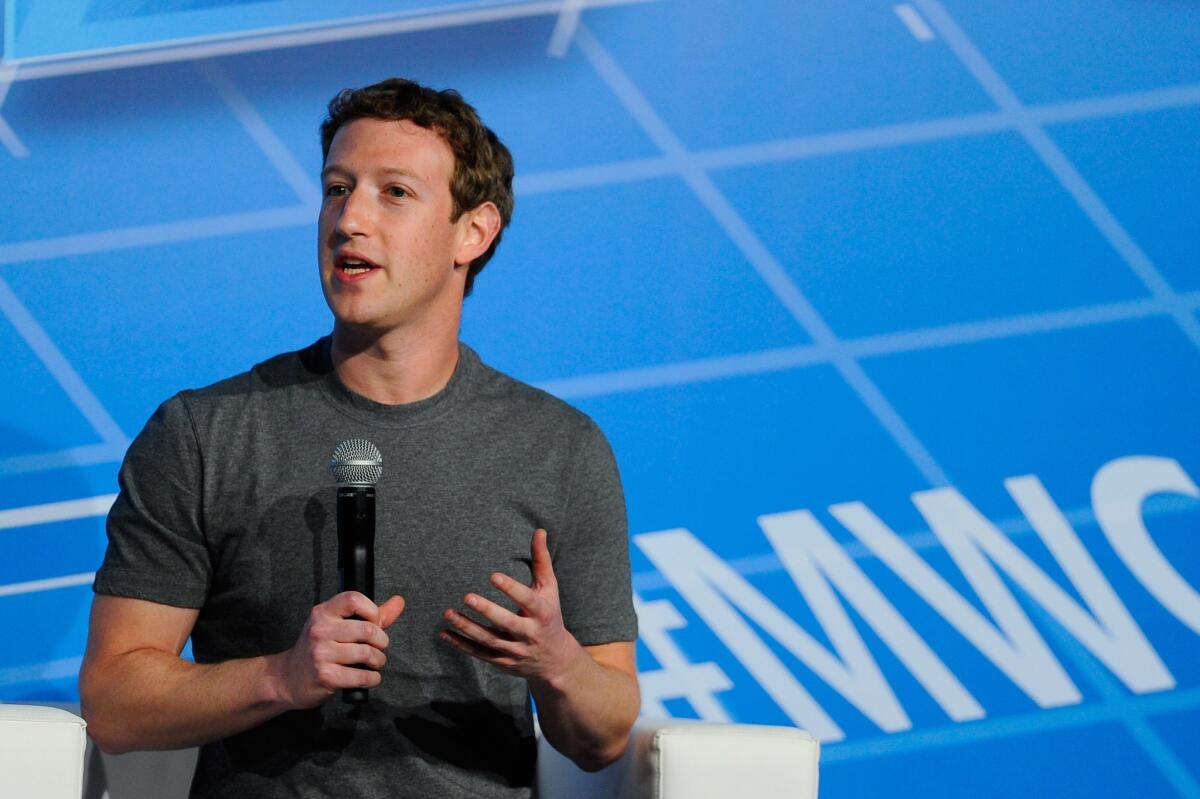 Getting into your head more than you thought: Facebook Chairman and CEO Mark Zuckerberg.