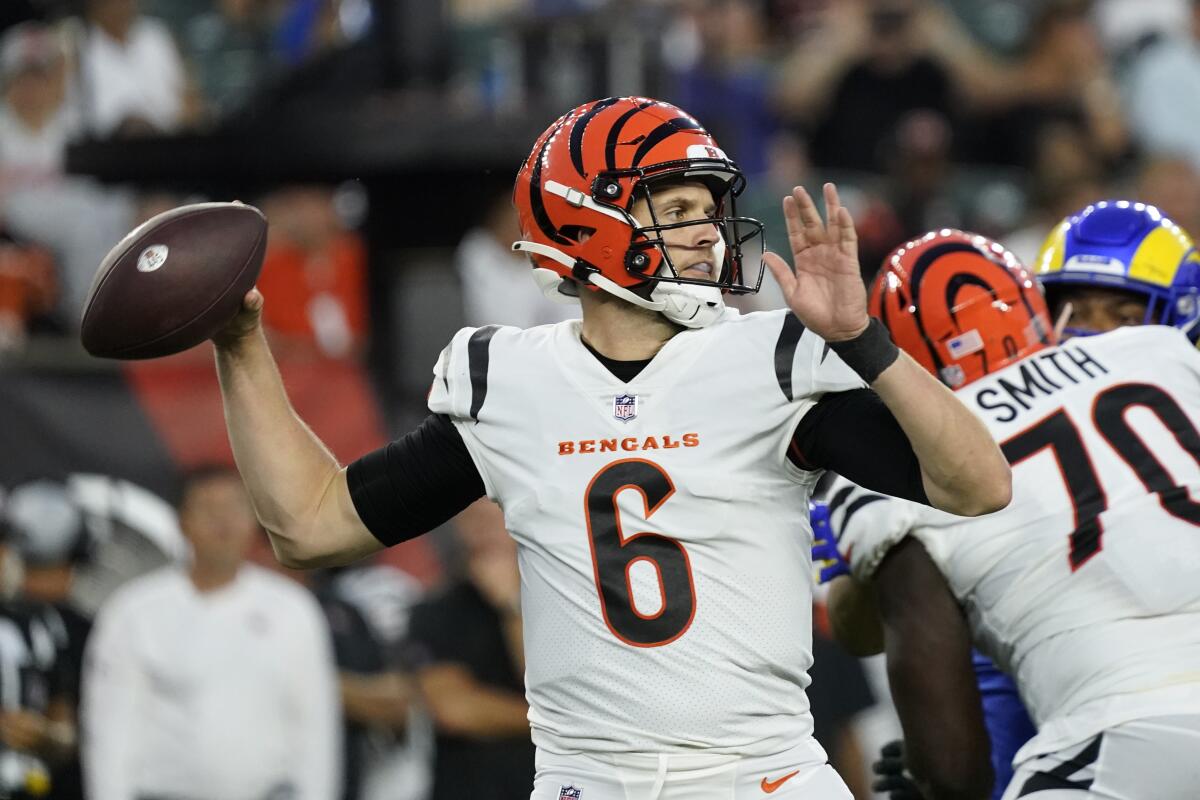 Browning leads Bengals past Rams 16-7 in Super Bowl rematch