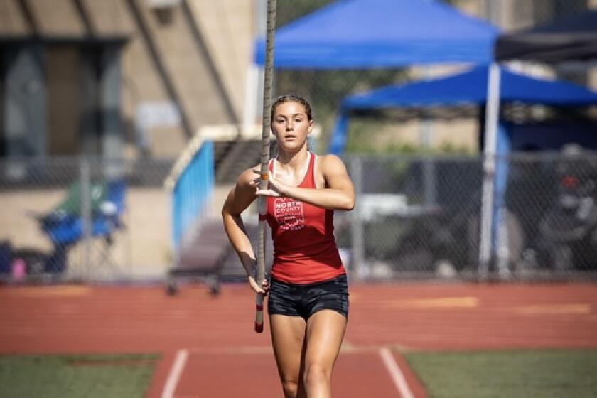 Encinitas' Sasha Strem competed in the USATF National Junior Olympic Track and Field Championships.