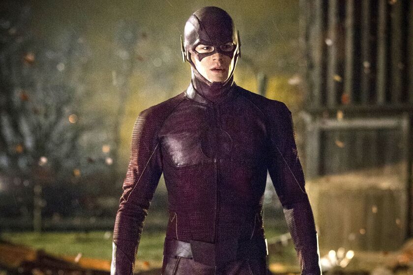 Grant Gustin portrays The Flash in a scene from "The Flash."