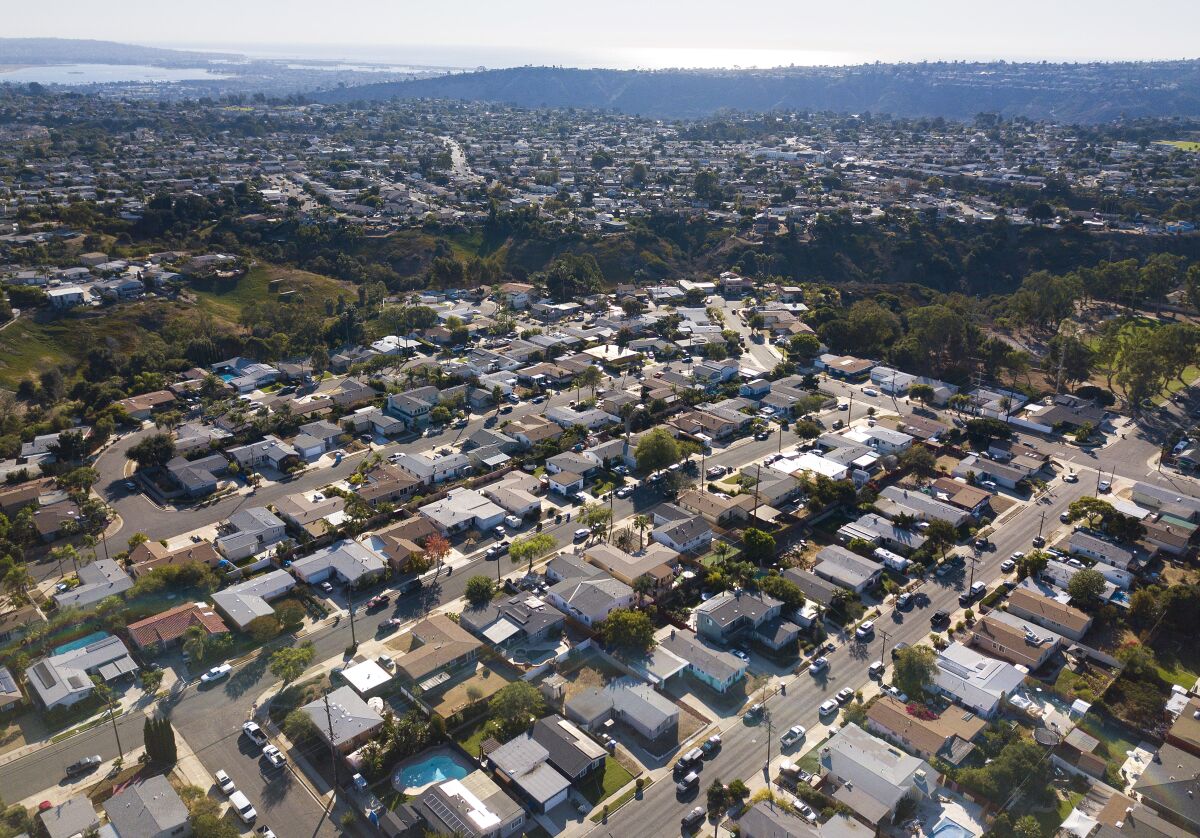 Overview photo of Clairemont, one of San Diego's most populated neighborhoods with 80,000 people