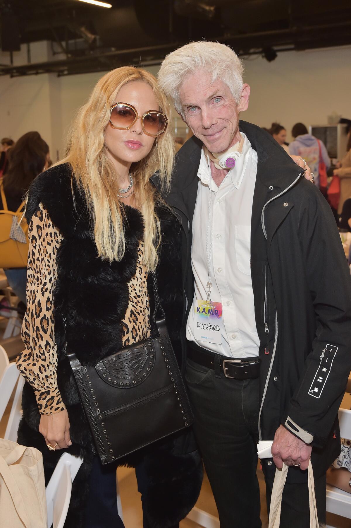 Rachel Zoe, left, and Richard Buckley at the Hammer Museum's K.A.M.P. event.