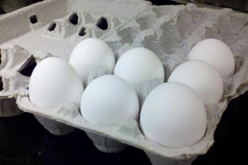Store your eggs in their carton toward the back of the refrigerator.