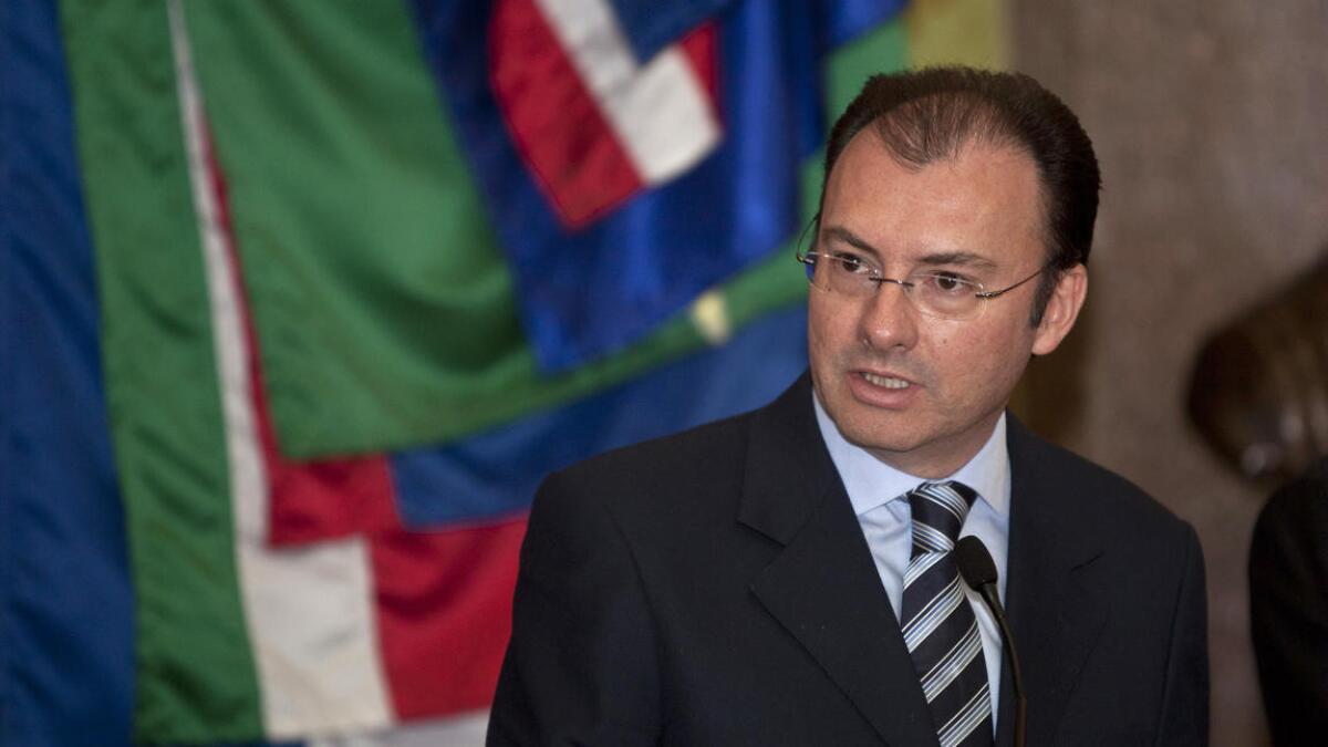 Mexican Foreign Secretary Luis Videgaray said defending the rights of Mexican immigrants is “the first point in the agenda” for talks with U.S. officials.