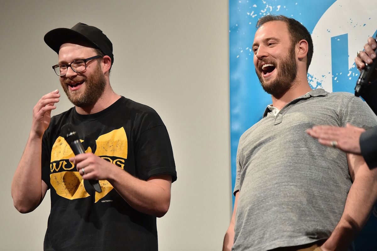 Seth Rogen and Evan Goldberg present a screening of their film "Sausage Party" as a work in progress at SXSW in Austin.