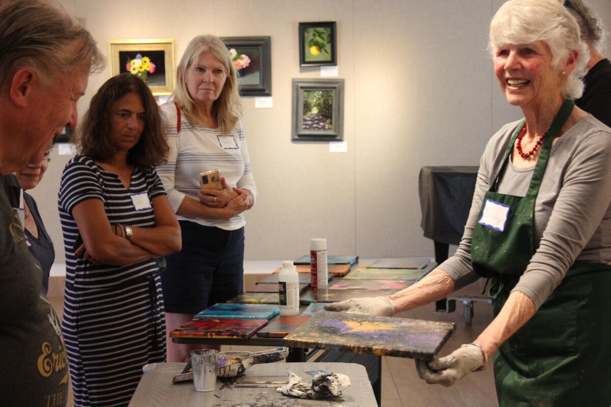 The La Jolla Community Center will present an acrylic pour workshop on Friday, June 23.