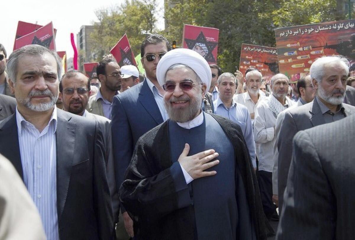 Iranian President Hassan Rouhani was elected in June after a campaign that included pledges to ease Iran’s isolation and improve relations with the West.