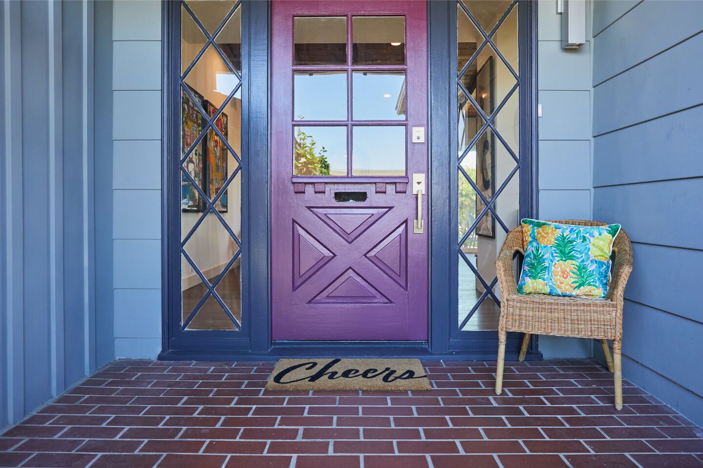 The front door.