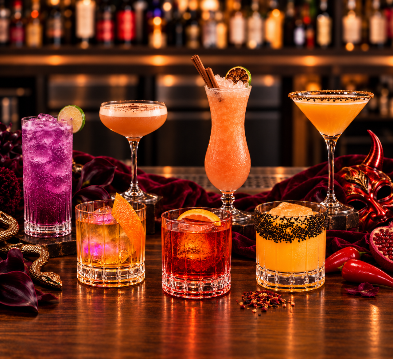 Tarot-themed cocktails offered at the Kimpton Everly Hollywood this Halloween.