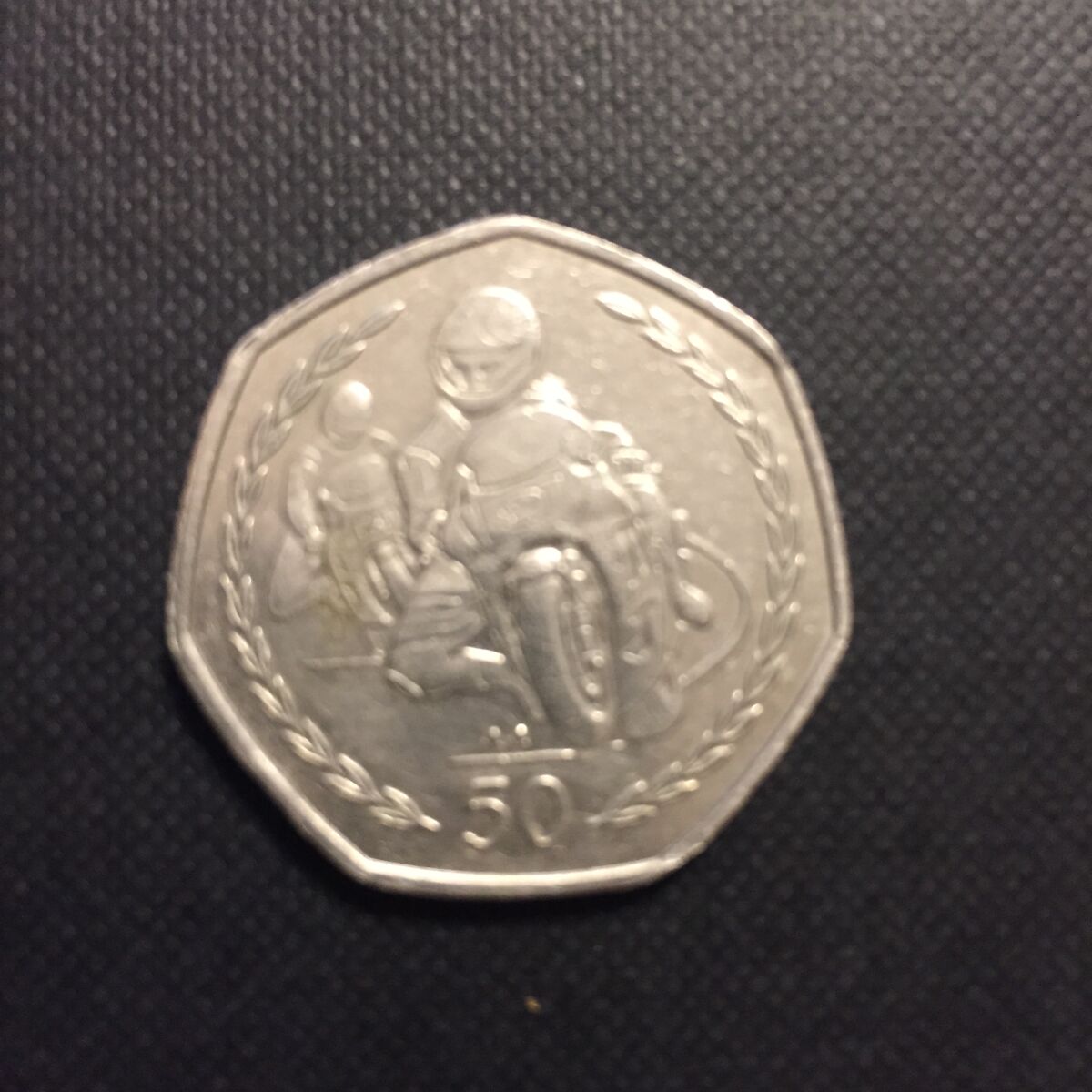 Commemorative coin, Isle of Man.