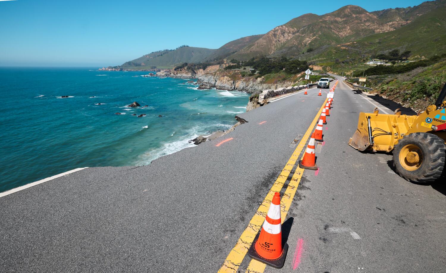 Repairs on Big Sur's collapsed Highway 1 start this week. No telling when they will end