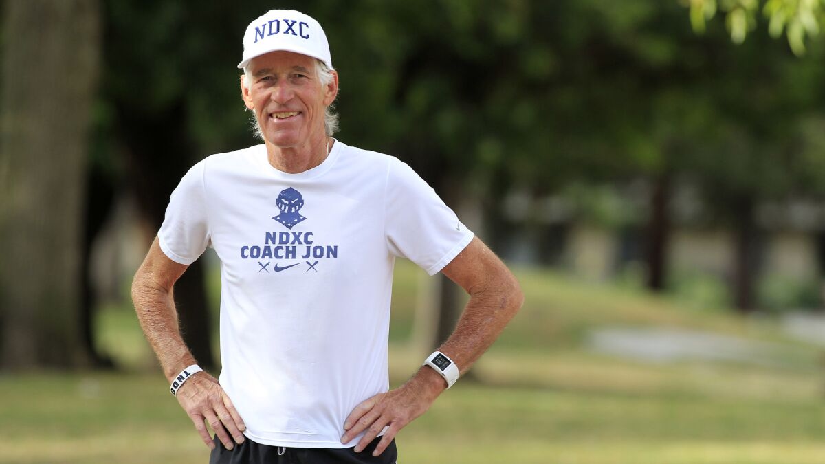 Jon Sutherland, the cross-country coach at Sherman Oaks Notre Dame, has run at least one mile every day since May 26, 1969.