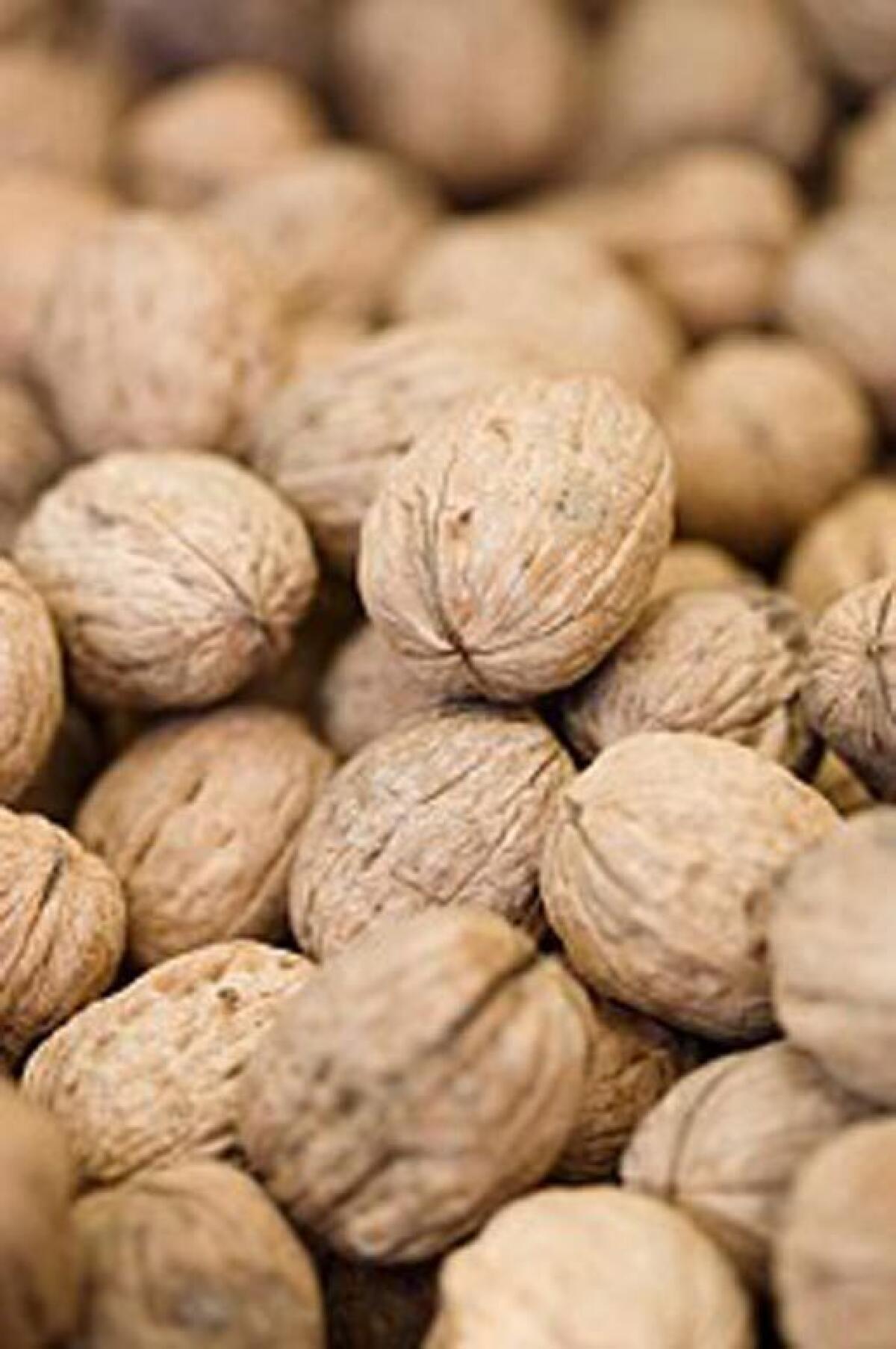 Get fresh walnuts now, while the meat is sweet and slightly creamy.