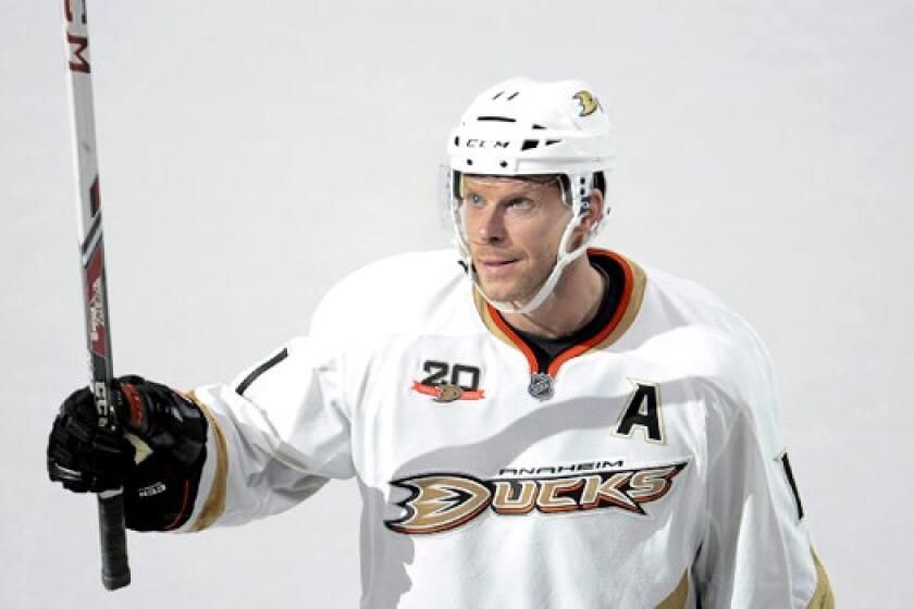 Ducks center Saku Koivu still has not been medically cleared to play after suffering a concussion on Oct. 27 during a game against the Columbus Blue Jackets.