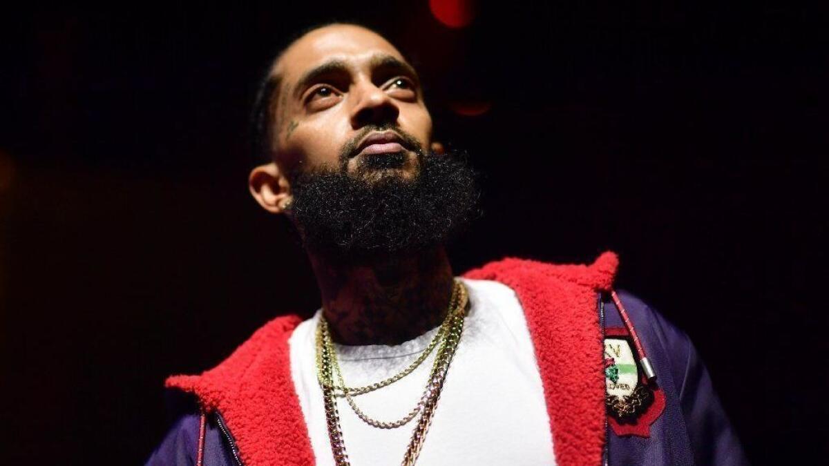 Nipsey Hussle was awarded the Humanitarian Award at this year's BET Awards.