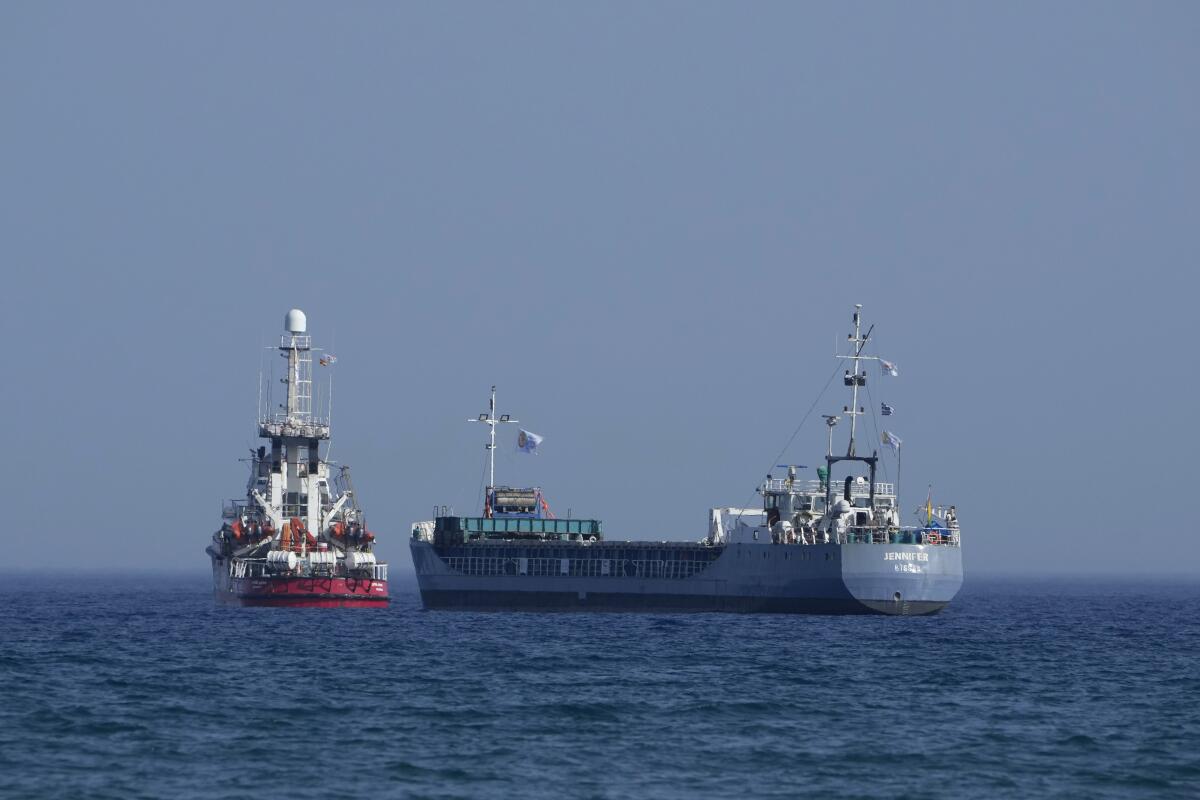 Ships with a second round of aid for Gaza have departed Cyprus as concerns about hunger soar