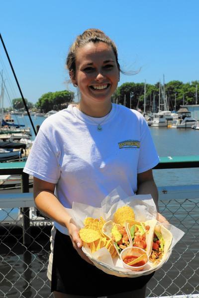 Shrimp tacos served at Idler Riverboat in South Haven.