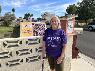 Nevada voter Audrey Dempsey.