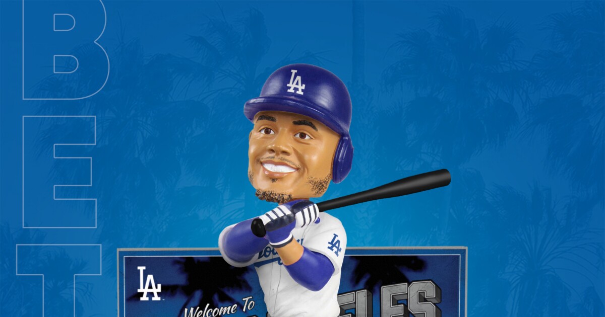 Here's a look at the first Mookie Betts Dodgers bobblehead Los