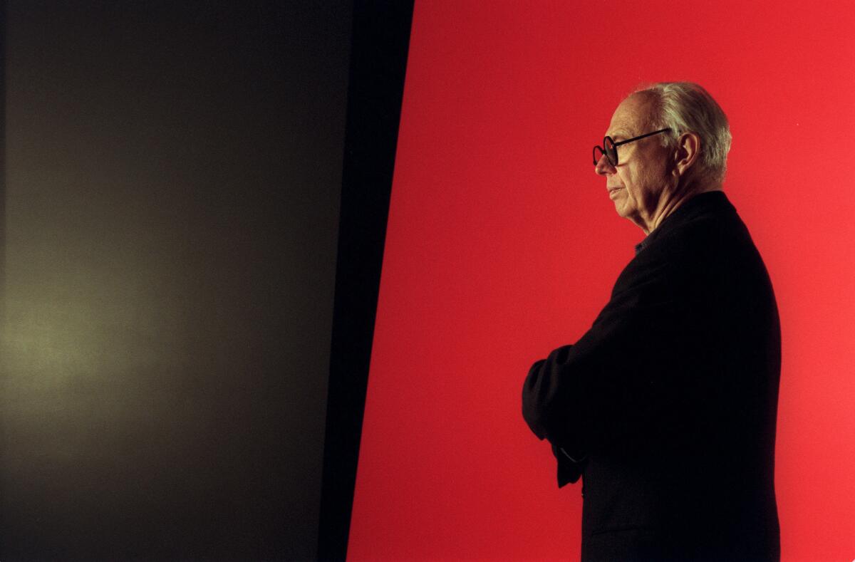 Ellsworth Kelly, photographed in 1996, died on Sunday at 92.