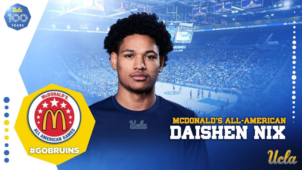 Daishen Nix, a five-star recruit who was the first player to sign with Mick Cronin at UCLA, will join the G League academy team instead of playing in college.