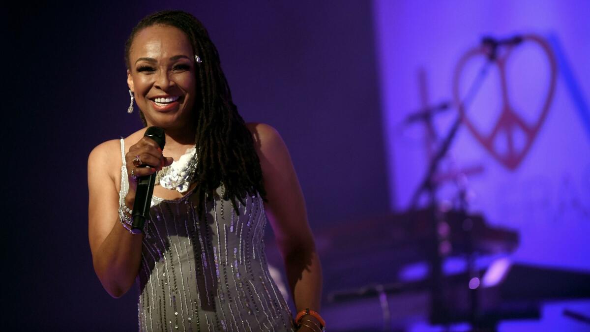 Siedah Garrett performs at the Race to Erase MS Gala at the Beverly Hilton. (Emma McIntyre / Getty Images for Race to Erase MS)