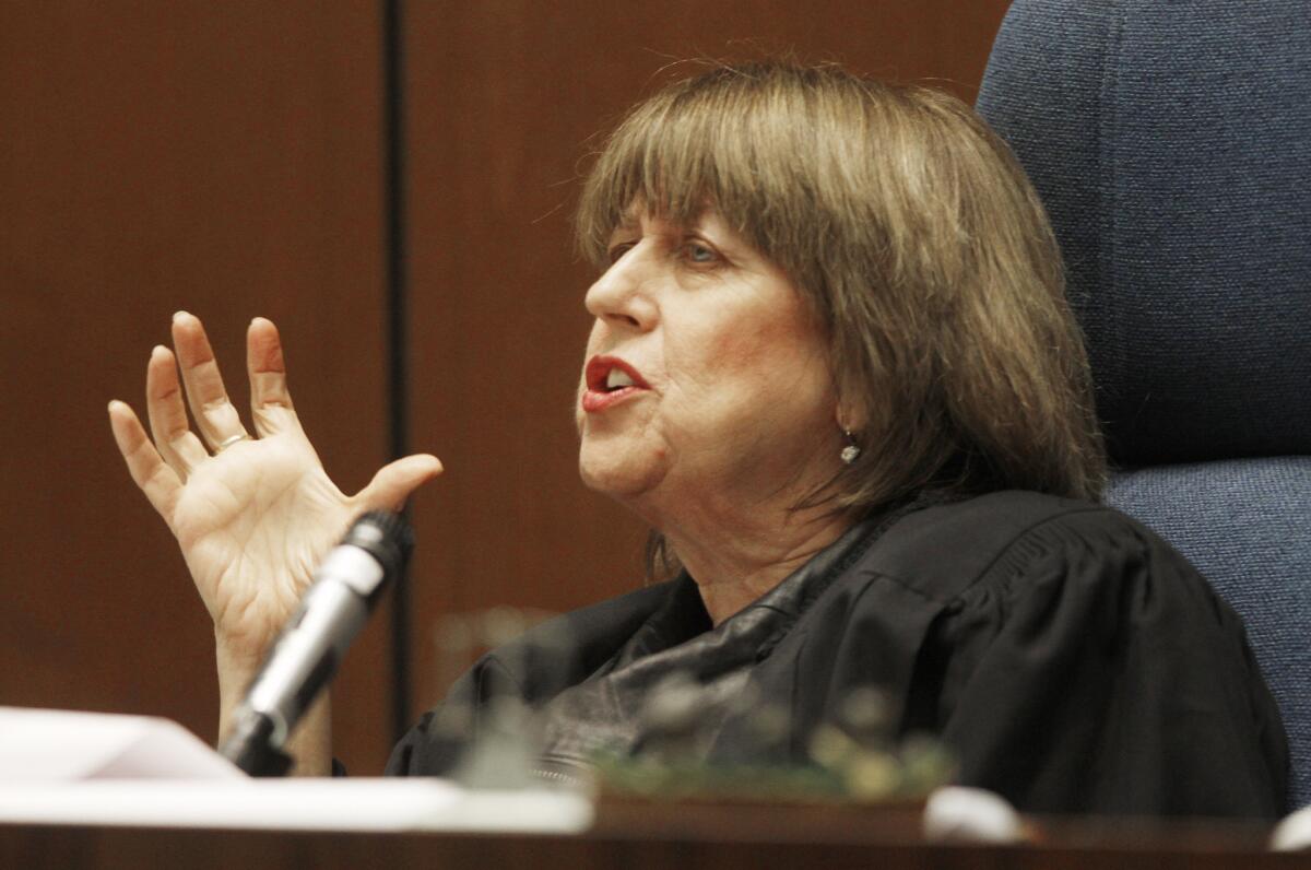 Judge Kathleen Kennedy in court during earlier Bell proceedings.