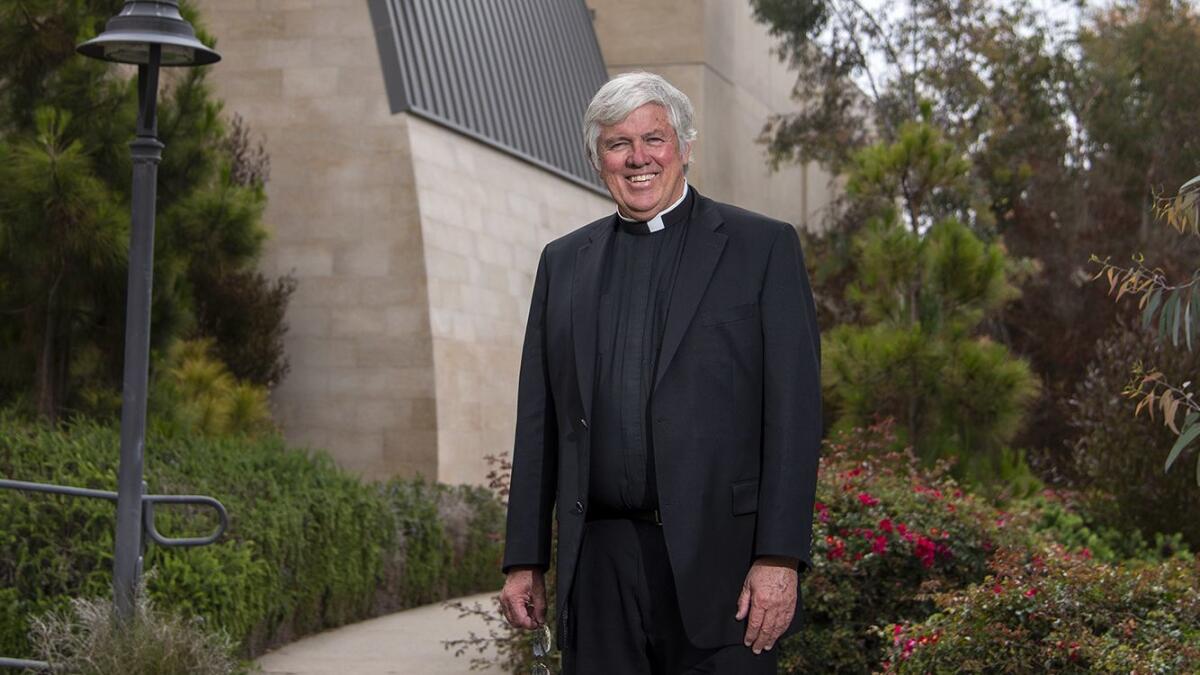 Monsignor Kerry Beaulieu is retiring as pastor at Our Lady Queen of Angels Catholic Church in Newport Beach.