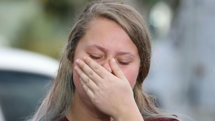 Kelsey Friend, a Marjory Stoneman Douglas High School student, recounts Wednesday's gun massacre at her Florida school.