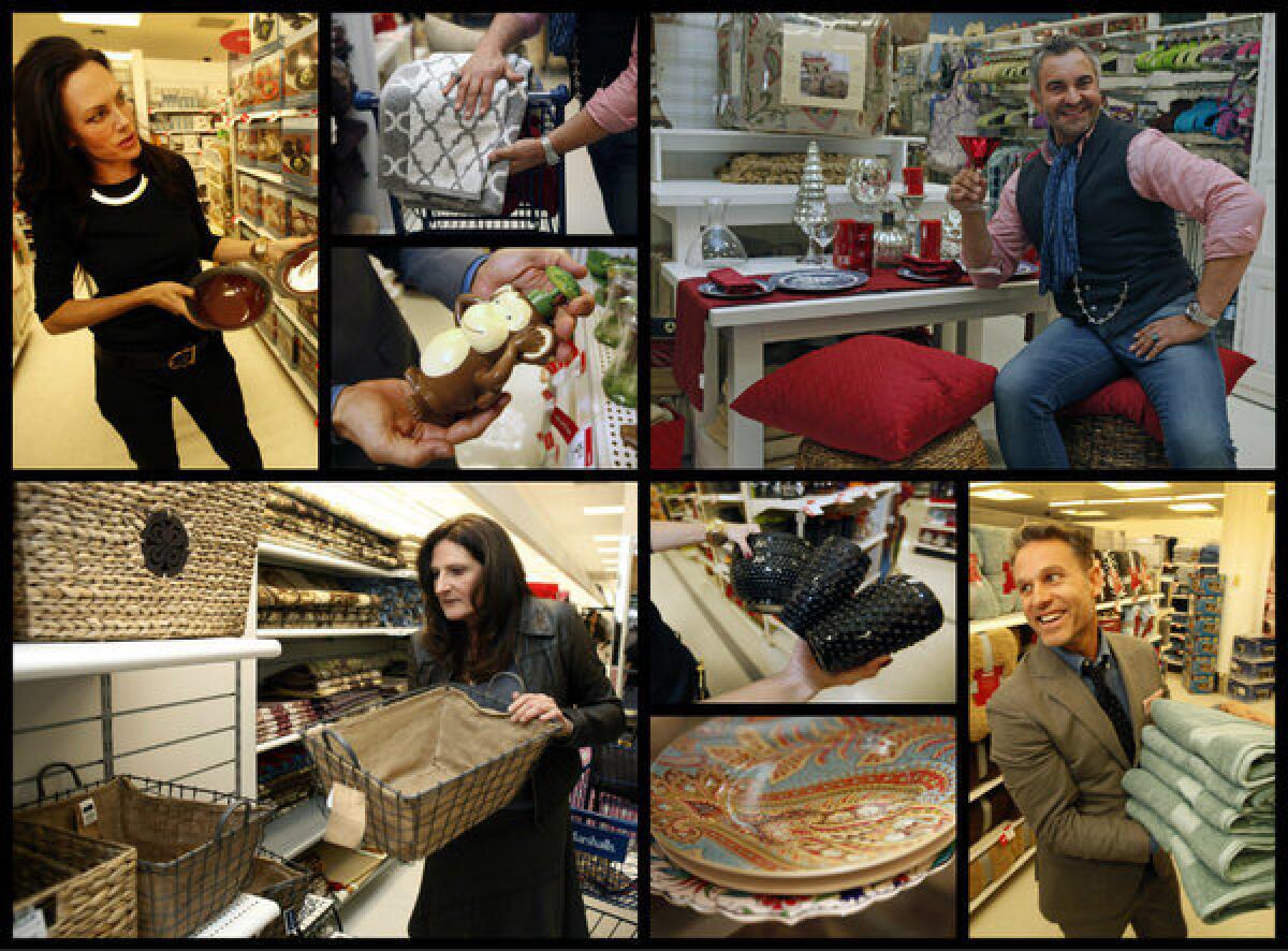 The stars of "Million Dollar Decorators" -- clockwise from top left, Mary McDonald, Martyn Lawrence-Bullard, Jeffrey Alan Marks and Kathryn Ireland -- answered our call to point out the best buys in Kmart and Marshalls. For specifics on their picks, click to the photo gallery.