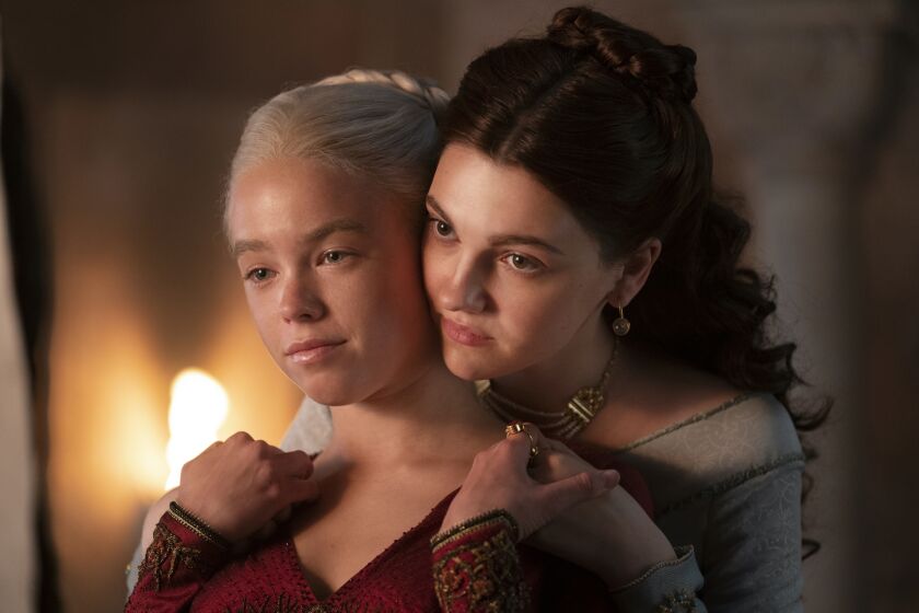 HBO Max - "House of the Dragon" - Season 1 - Milly Alcock as Young Rhaenyra, Emily Carey as Young Alicent