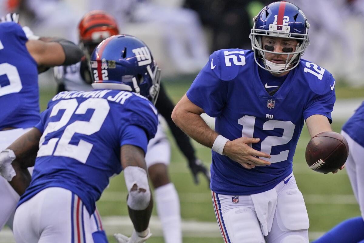 Colt McCoy ready to start for NY Giants with Jones iffy - The San Diego  Union-Tribune