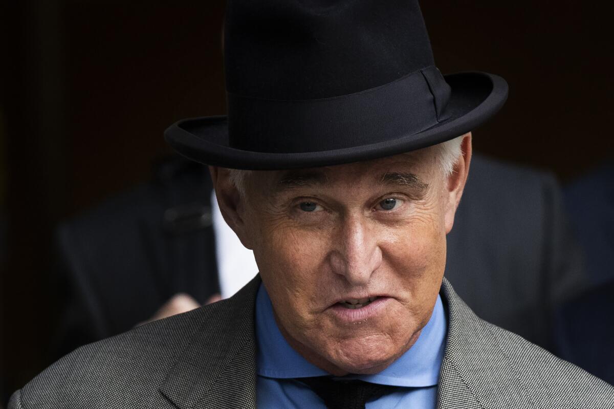 Roger Stone in 2019. 