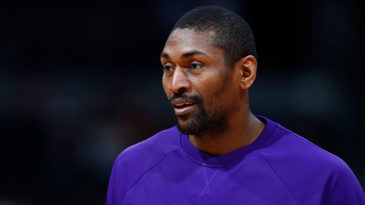 Metta World Peace would be welcomed back to the Lakers organization when his playing career is over, coach Luke Walton said.