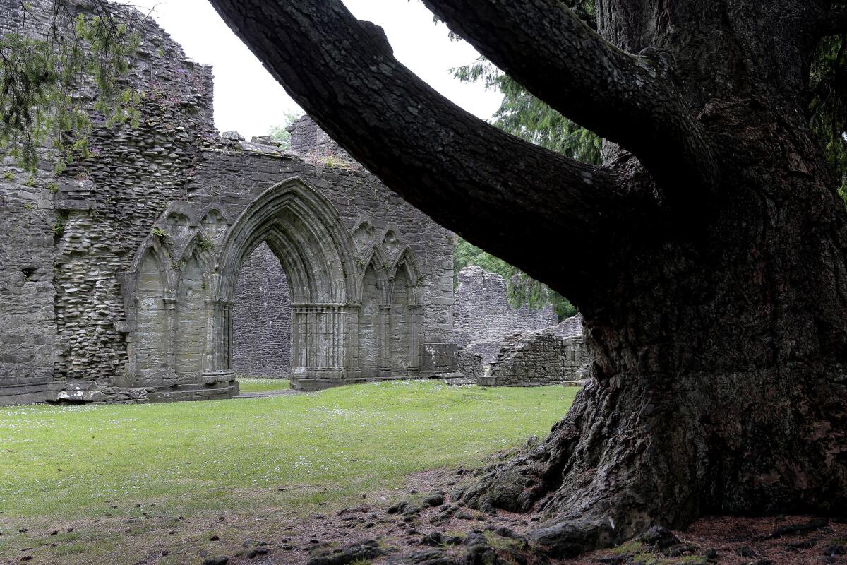 The exterior of the Inchmahome Priory, founded in 1238 A.D.