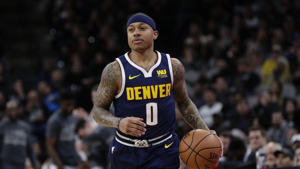 Isaiah Thomas recently returned to play with the Denver Nuggets after being sidelined 11 months following surgery for a hip injury.