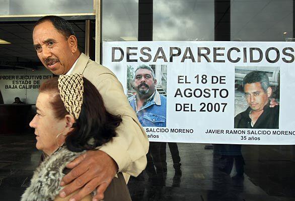 Relatives of the missing in Mexico