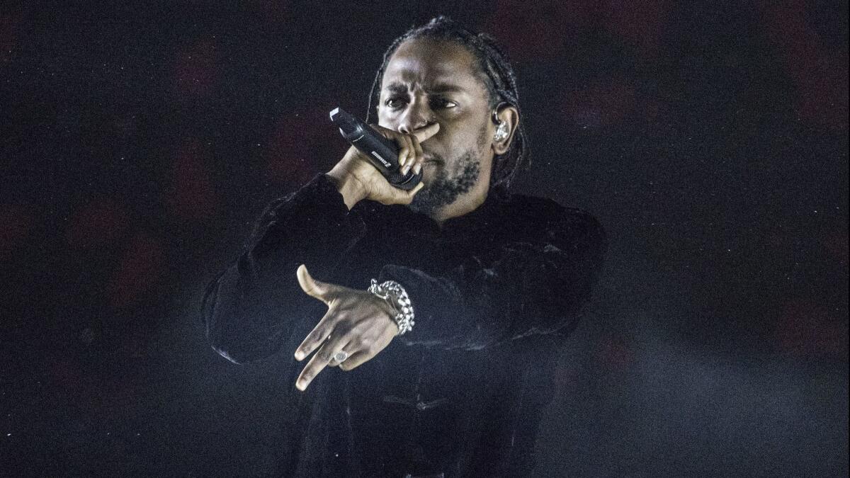 Kendrick Lamar at Coachella.